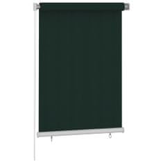 Greatstore Venkovní roleta 100 x 140 cm tmavě zelená HDPE