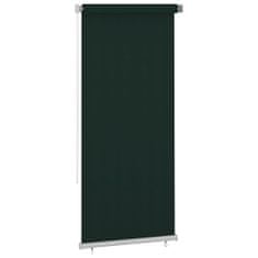 Greatstore Venkovní roleta 100 x 230 cm tmavě zelená HDPE