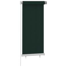 Greatstore Venkovní roleta 60 x 140 cm tmavě zelená HDPE