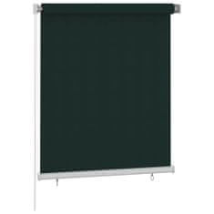 Greatstore Venkovní roleta 120 x 140 cm tmavě zelená HDPE