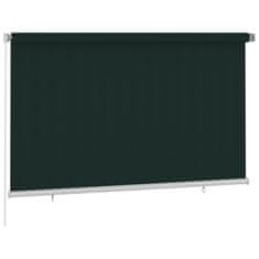 Greatstore Venkovní roleta 240 x 140 cm tmavě zelená HDPE