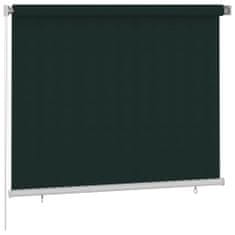 Greatstore Venkovní roleta 180 x 140 cm tmavě zelená HDPE