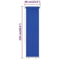 Greatstore Venkovní roleta 60 x 230 cm modrá HDPE