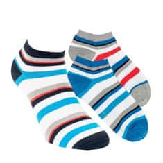 RS dámské letní bambusové barevné pruhované ponožky 4302821 3-pack, 35-38