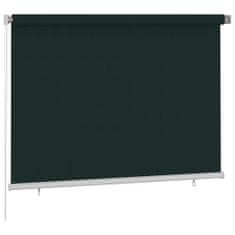 Greatstore Venkovní roleta 200 x 140 cm tmavě zelená HDPE