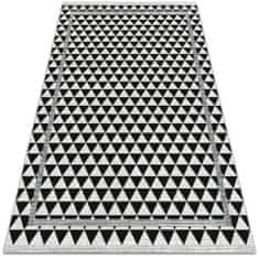 Kobercomat.cz Moderní koberec na terasu Černé a bílé trojúhelníky 60x90 cm