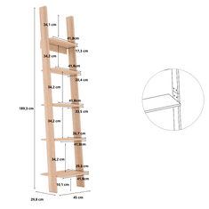 Target Home Žebříková knihovna na květiny 45 cm, dub sonoma