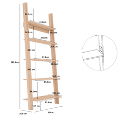 Target Home Žebříková knihovna na květiny 85 cm, dub sonoma