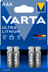 Varta Baterie Ultra Lithium 4 AAA 6103301404