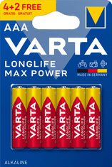 Varta Baterie Longlife Max Power 4+2 AAA 4703101436