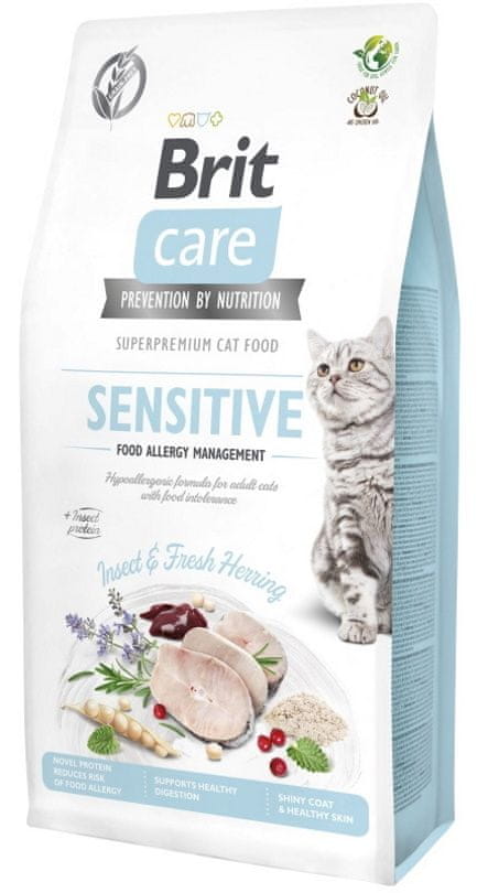 Brit Care Cat Grain-Free Insect. Food Allergy Management, 7 kg