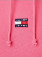 Tommy Jeans Růžová dámská mikina s kapucí Tommy Jeans XS