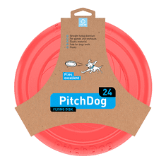 PitchDog létající Disk pro psy růžový 24cm