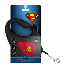 WAUDOG vodítko samonavíjecí DC Superman - 25kg/5m/M