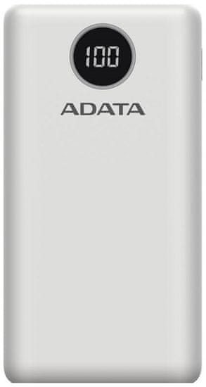 Adata Power Bank 20000mAh AP20000QCD-DGT-CWH, bílá - zánovní