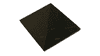 Šungitová pyramida 4x4 cm, neleštěná