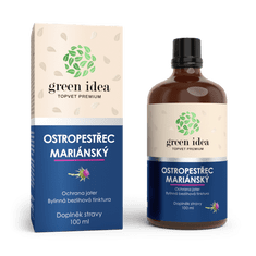 GREEN IDEA Ostropestřec - bezlihová tinktura 100 ml