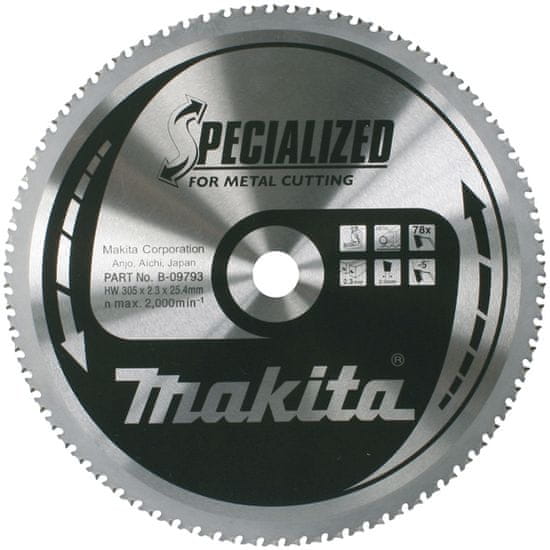 Makita KRUHOVÁ PILA 305 x 25,4 mm 78ZUB