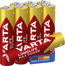 Varta Baterie Longlife Max Power 8 AAA 4703101418