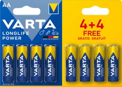 Varta Baterie Longlife Power 4+4 AA 4906121448