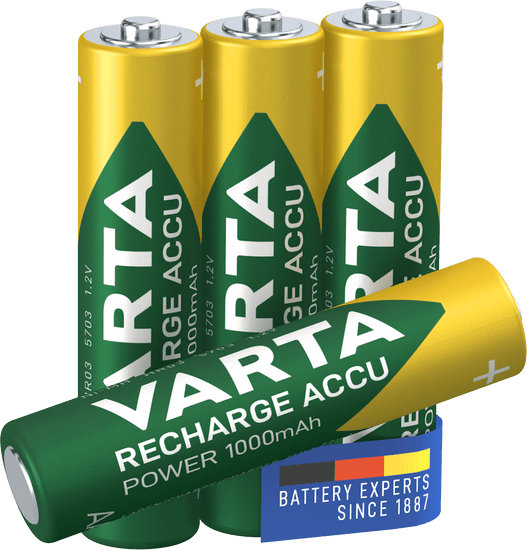 Varta Nabíjecí baterie Power 3+1 AAA 1000 mAh R2U 5703301494