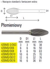 Beta BETA PILNIK OBROTOWY PŁOMIENIOWY 8mm