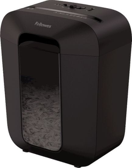 Fellowes skartovač LX 45/ křížový řez 4x37mm/ objem koše 17 l/ stupeň utajení P-4 (důvěrné)/ černý