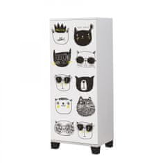 Hanah Home Botník Filinta Cats 50x127 cm bílý