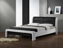 Halmar Čalouněná postel Cassandra 120x200 dvoulůžko - bílo-černá