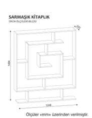 Hanah Home Knihovna Sarma bílá