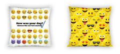 FARO Textil Oboustranný povlak na polštář Emoji 018 - 40x40 cm