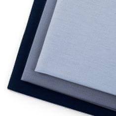 AmeliaHome Sada kuchyňských ručníků Letty Plain - 3 ks modrá, velikost 50x70