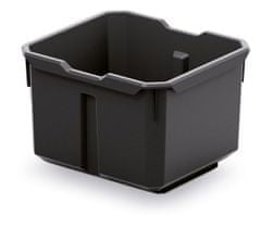 Prosperplast Sada úložných boxů 4 ks XEBLOCCK 15,7 x 14 x 21 cm černo-červená