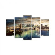 Hanah Home Vícedílný obraz Bridge NYC 110x60 cm