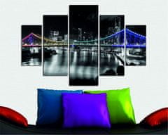 Hanah Home Vícedílný obraz Light Bridge 92 x 56 cm