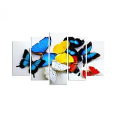 Hanah Home Vícedílný obraz Motýli 110x60 cm