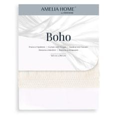 AmeliaHome Záclona Boho bílá, velikost 140x270