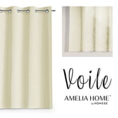 AmeliaHome Záclona Voile III ecru, velikost 250x160