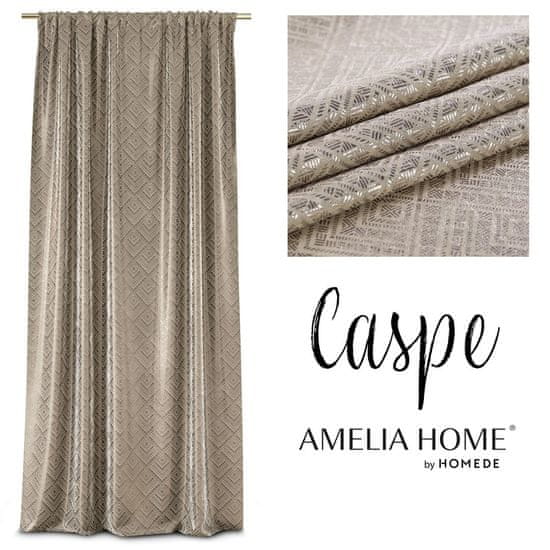 AmeliaHome Závěs AmeliaHome CASPE PLEAT krémový