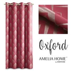 AmeliaHome Závěs Oxford Pira růžový, velikost 140x250