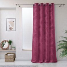 AmeliaHome Závěs Velvet Peacock rubín, velikost 135x250