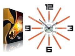 ModernClock 3D nalepovací hodiny Briliant oranžové