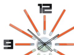 ModernClock 3D nalepovací hodiny Briliant oranžové