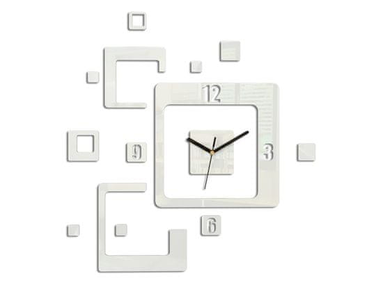 ModernClock 3D nalepovací hodiny Trio bílé
