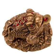 Feng shui Harmony Zlatá trojnohá žába 8cm