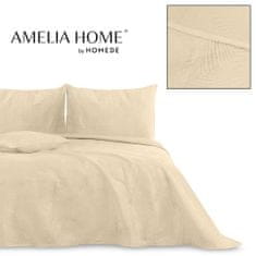 AmeliaHome Oboustranný přehoz Palsha 260x280 cm cappuccino, velikost 260x280