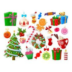 Caketools Jedlý papír "Vánoční dekorace 23ks" - A4