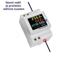 EVERCON wattmetr - elektroměr na DIN lištu 230 V