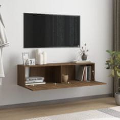 Vidaxl TV skříňka hnědý dub 120x30x30 cm kompozitní dřevo