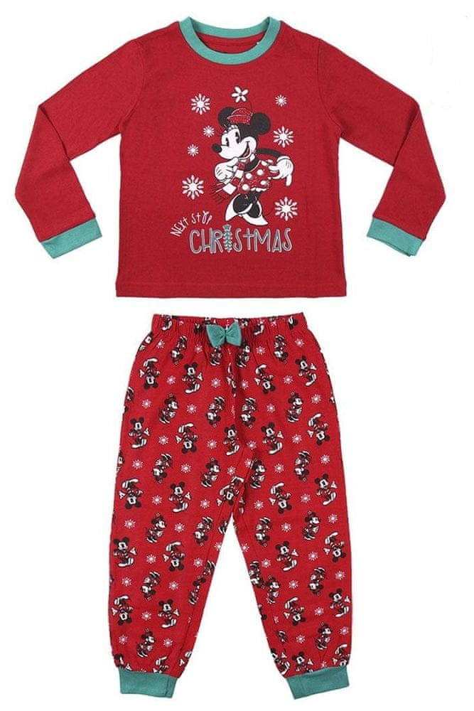 Disney dívčí pyžamo Minnie Mouse 2200008164 červená 146